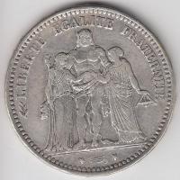 Franciaország / Modern Köztársaság 1873A 5Fr Ag "Herkules" Párizs (24.84g) T:2-
France / M...