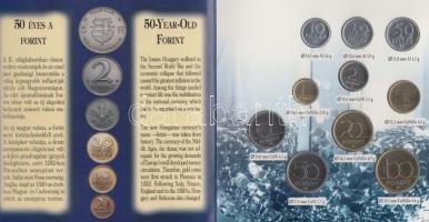 1996. 10f-100Ft 10klf db "50 éves a forint" dísztokos szettben T:BU 
Adamo FO29
