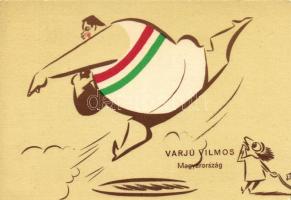 1966 Varjú Vilmos, sport propaganda, humour s: Szepes