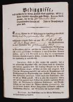 1823 Német nyelvű nyomtatvány a Győr melletti  Katona-rét árveréséről, 3 oldalon.