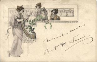 Art Nouveau postcard