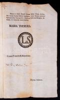 1770 Mária Terézia által kiadott törvényi előírások egészségügyi témában,67 oldalon