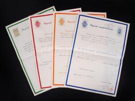 1938-1940 Ügyvédi meghatalmazások aláírással ügyfelektől.