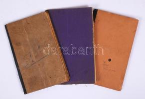 1894-1929 Szolgálati (cseléd) könyvek,egyik fényképpelellátva (3 db).