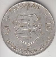 1947. 5Ft Ag "Kossuth" T:2-