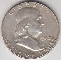 Amerikai Egyesült Államok 1962. 1/2$ Ag "Franklin" T:2-
USA 1962. Half Dollar Ag "Fra...