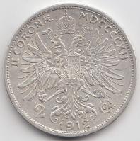 Ausztria 1912. 2K Ag "Ferenc József" T:2 Austria 1912. 2 Corona Ag "Franz Joseph" C:XF