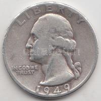 Amerikai Egyesült Államok 1949. 1/4$ Ag "Washington" T:3
USA 1949. 1/4 Dollar Ag "Was...