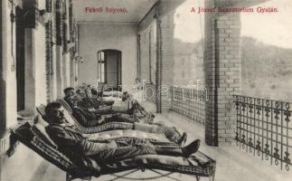 Gyula, József szanatórium, fekvő folyosó