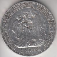 1907KB. 5K Ag "Koronázási évforduló" T:2-