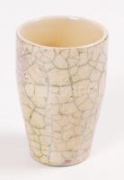 6 személyes jelzett porcelán pálinka kínáló szett / China shot set