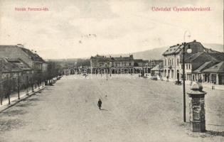 Gyulafehérvár, Novák Ferenc tér / square (fl)