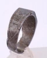 1916 Pro Patria 1914-1916, hold-csillagos alumínium emlékgyűrű az I. világháborúból / 
Memorial ring...