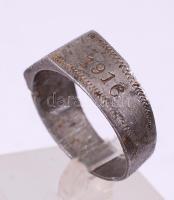 1916 Pro Patria 1914-1916, hold-csillagos alumínium emlékgyűrű az I. világháborúból / 
Memorial ring...