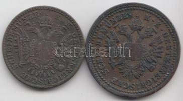 Ausztria 1851A 1Kr + 1851B 1/2Kr Cu T:2,2-
Austria 1851A 1 Kreuzer + Hungary 1851B 1/2 Kreuzer Cu C:...