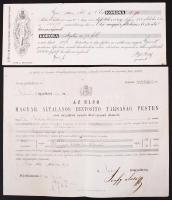 1860-1948 A Magyar Általános Biztosító Társaság által kibocsátott kötvények, nyomtatványok Jerfy Ant...