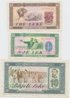 Albánia 1976. 1L + 3L + 10L T:III Albania 1976. 1 Lek + 3 Leke + 10 Leke C:F Krause 40, 41, 43