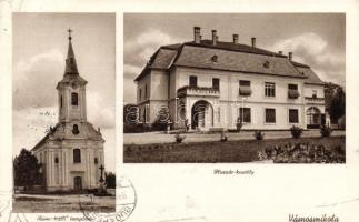 Vámosmikola, Római katolikus templom, Huszár kastély