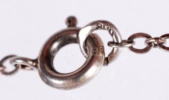 Ezüst (Ag) collier nyaklánc szintetikus kövekkel / 
Silver collier necklace with synthetic stones, b...