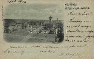 1899 Nagykikinda, Ferenc József tér / square