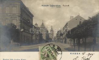 Kassa, Kossuth Lajos utca / street, Hotel Europa (small tear)