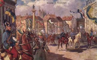 'Einzug in Warschau', WWI entry to Warsaw, s: Höllerer (fl)