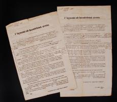 1858 Győr, Dokumentum fogyasztási adó haszonbérletének árveréséről.