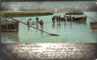 Balatonszemes, halászat; IV. rész, a halázat befejezése (EK)