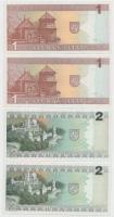 Litvánia 1994. 1L (2x) sorszámkövető + 1993. 2L (2x) sorszámkövető T:I
Lithuania 1994. 1 Litas (2x) ...