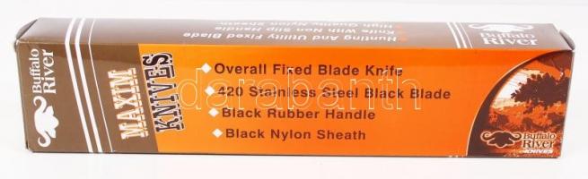 Buffalo River vadászkés, eredeti tokjában és dobozában, h:25 cm