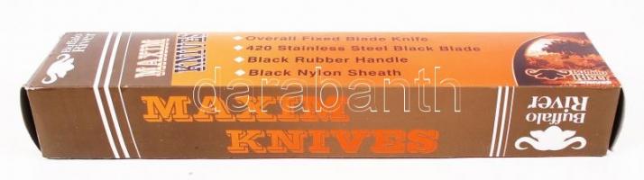 Buffalo River vadászkés, eredeti tokjában és dobozában, h:25 cm