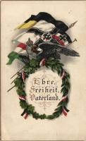 Ihre Freiheit Vaterland, Austrian-German-Hungarian flag, litho (EK)