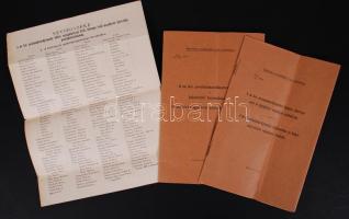 1885 Brossúrák a magyar királyi postatakarék-pénztárak ügykörének leírásaival, illetve a postatakarék-pénztári szolgálattal megbízott postahivatalok jegyzéke.