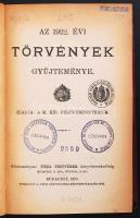 1922. évi törvények gyűjteménye Bp., 1922 Bp.-i könyvnyomda 515p. egészvászon kötésben