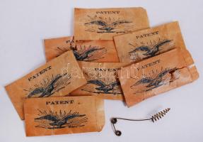 cca 1900 Gramofontűk eredeti csomagolásban (8 db).