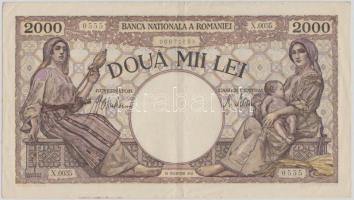 Románia 1941. 2000L T:III Romania 1941. 2000 Lei C:F Krause 53