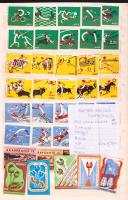 1000 darabos magyar és külföldi gyufacímke gyűjtemény jó bélyeg berakóban