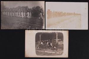 cca 1915 3 db érdekes katonai fotólap / military photo postcards