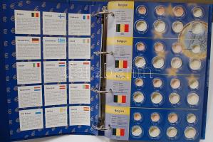 Euro-album képekkel, 1999-2002., komplett gyűjtőalbum pénzeknek, 36 klf sorozatnak (36x8db), 15 orsz...