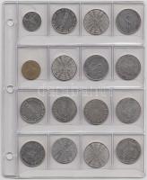 14db kaszinó játékpénz és zseton berakólapon T:2