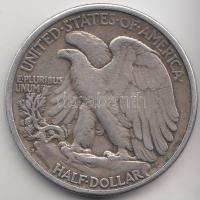 Amerikai Egyesült Államok 1941. 1/2$ Ag "Walking Liberty" T:2-,3 USA 1941. 1/2$ Ag "Walking Liberty" C:VF,F Krause KM#142