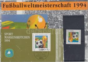 Football World Cup, USA stamp + stamp-booklet + souvenir-card, Labdarúgó VB, USA bélyeg + bélyegfüzet + emléklap