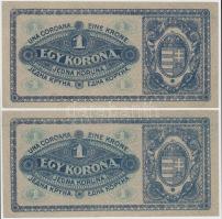 1920. 1K (2x) sorszámkövető T:I,I-
Adamo K4