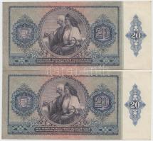 1941. 20P "005" (2x) egymás utáni sorszámmal! T:II
Adamo P12
