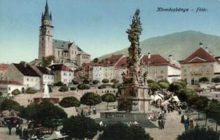 Körmöcbánya, Főtér / square, monument, market