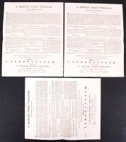 1838-1922 Ismertető nyomtatványok a Magyar Tudós Társaság kiadványairól, természettudományi képeskön...