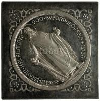 1938. 5P Ag "Álló Szent István" CSEGELY U.P. jelzéssel, Artex-veret (45mm/50.42g) T:PP Csak 1091db! Hungary 1938. 5 Pengő "Standing St. Stephen" KLIPPE restrike with U.P. mark (45mm/50.42g) C:PP Only 1091 examples! Huszár: 2308., Adamo PE6.4