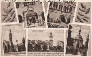 Sopron Kecsketemplom, Szentháromság szobor, várostorony, Szent János kápolna, Stornó ház, szószék