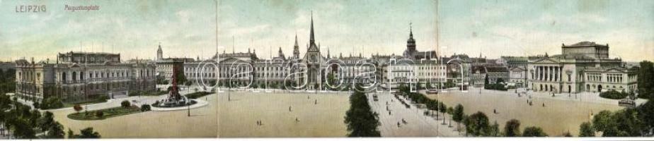 Leipzig, Augustusplatz / square panoramacard