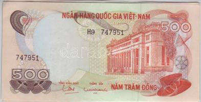 Dél-Vietnam 1972. 500Dong (6x) egymásutáni sorszámokkal! T:I